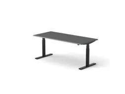 Elektrisch ihv bureau,HxBxD 650-1310x1800x800mm,blad donkergrijs