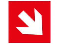 brandbeveiligingsbord,Pijl,pijl omhoog/omlaag,wandbord,aluminium