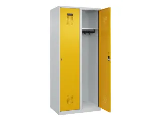 locker,HxBxD 1850x800x500mm,2vak,vak B 400mm,cil.-slot,staand op vloer - 2