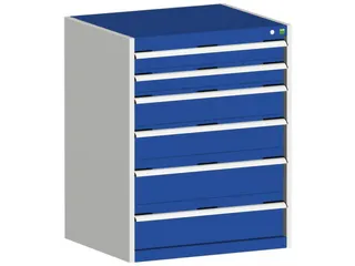 ladekast 1000x800x650mm 6laden zware lasten RAL7035 front RAL3004 - 1