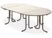 Table pliante modulable empilable HxlxP 740x140x700mm piètement noir