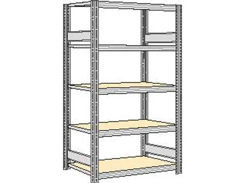 magazijnstelling,grondveld,HxBxD 2000x1341x526mm,vakl. 250kg