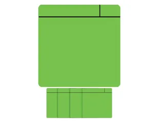 Magneet scrum 75x75mm groen 5 stuks - 1