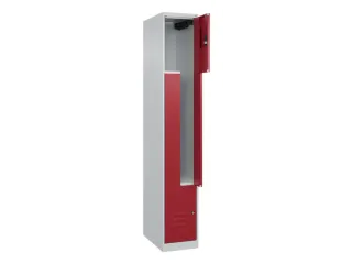 Z-garderobekast,HxBxD 1850x300x500mm,vak B 150/300mm,cil.-slot - 2
