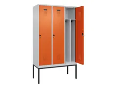 locker voor scheiding van kleding,HxBxD 2120x1200x500mm,3vak