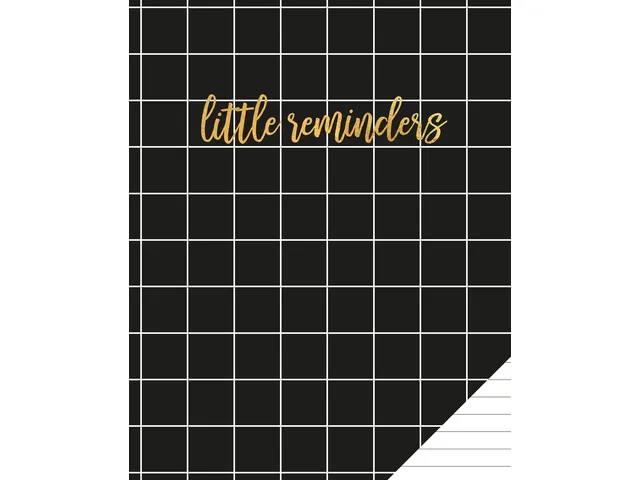 Cahier Classy Black A5 Ligné 80 pages 60g avec marge Lot 3 pièces