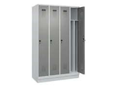 locker voor scheiding van kleding,HxBxD 1950x1200x500mm,4vak