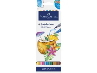 Duo aquarelmarker Faber-Castell Goldfaber kartonetui 6 stuks Coconut - 2