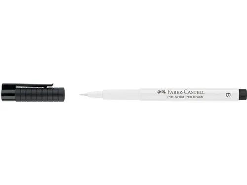 Tekenstift Faber-Castell Pitt Artist Pen B 101 wit