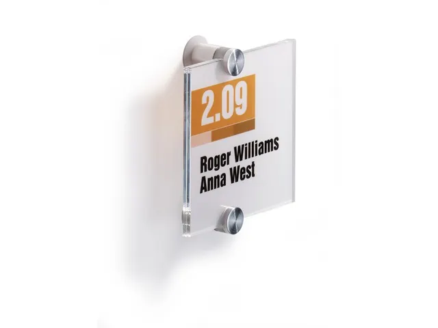 Deurbordje Durable Crystal Sign 4820 105x105mm