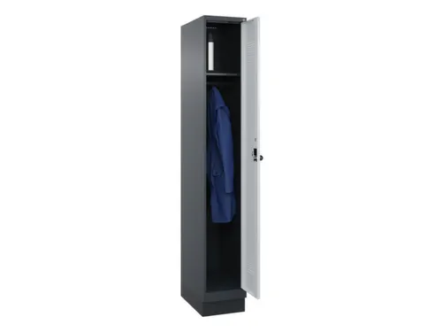 locker,HxBxD 1950x300x500mm,1vak,vak B 300mm,draaigrendel,sokkel