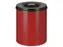 Poubelle à papier Anti-feu 80L Rouge/Couvercle Noir