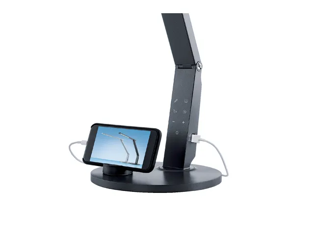 Bureaulamp Hansa led Vario Plus zilvergrijs Dimbaar