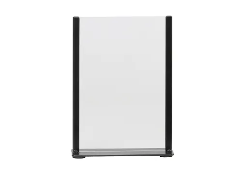 Kaarthouder Europel zwart metaal met acryl bord A5