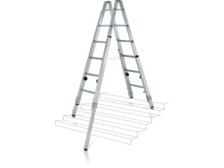 Bokladder Verstelbaar 1.80m 2x6sporten Verstelbereik 40-130/185cm - 2