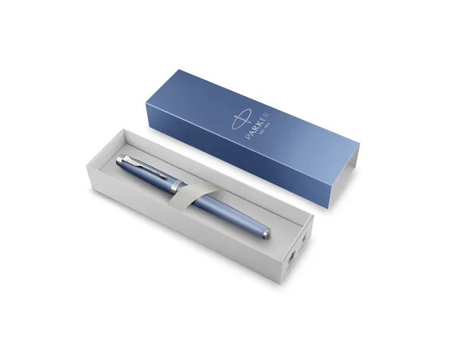 Parker IM Rituals Rollerpen Blauw CT Fijne punt in Giftbox