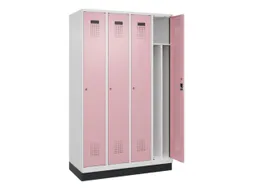 locker voor scheiding van kleding,HxBxD 1950x1200x500mm,4vak