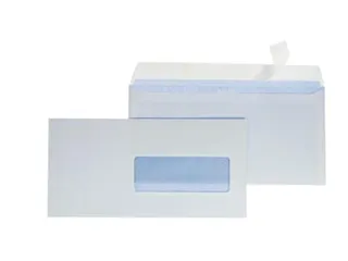 Gallery Enveloppen 114x229mm Venster Rechts Stripsluiting - 2