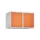 opzetkast,v. locker,2vak.,vak B 400mm,HxBxD 500x800x500mm,vleugeldeur