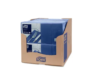 Lunchservet Tork Advanced 1/8 vouw 2-laags 328x325mm 200 vel donkerbla - 5