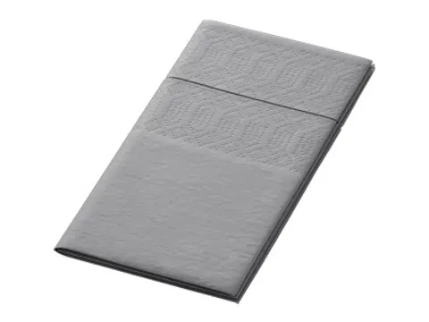 Servet 33x33cm 1/8 vouw 3-laags Grijs 4x250 stuks