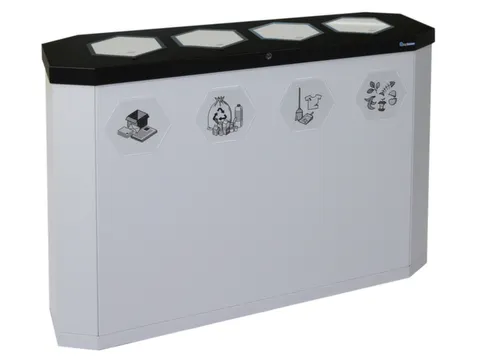 afvalverzamelstation,4x45l,HxBxD 830x1200x355mm,4opening(en)