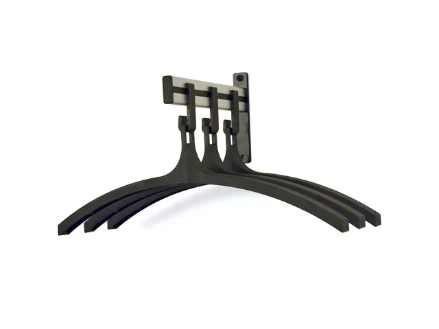 Pro-line Wandgarderobe 3 hangers zwart grijs