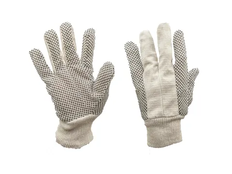 My-T-Gear Polkadot mechanische handschoenen, ecru, één maat, 12 paar