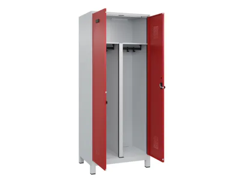 PBM-locker,HxBxD 1950x800x500mm,2vak,vak B 400mm,draaigrendel