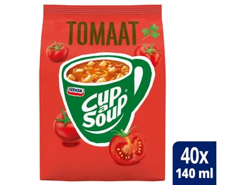 Cup-a-Soup vending, tomaat, 140 ml, zak van 40 porties