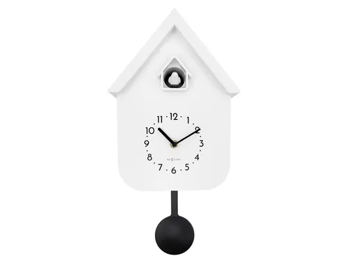 Wandklok NeXtime Twitter 21,5x41,5 cm wit