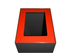 Top modulaire afvalscheidingsunit 60 liter Rood