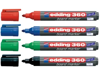 Viltstift Edding 360 Whiteboard Rond Assorti 1.5-3mm 4stuks Blis - 2