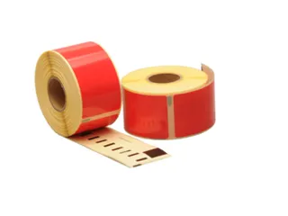 Dymo Compatible Label 99012 36x89mm Rood - 1