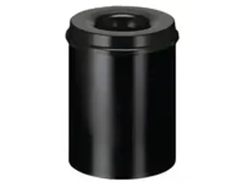 OUTLET Ronde papierbak met vlamdovende deksel 30 Liter, diameter 33,5