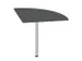 angle de liaison,90 °,HxlxP 720-840x800x800mm,rond,MS-gris foncé