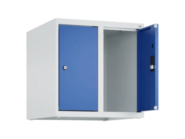 opzetkast,v. locker,2vak.,vak B 250mm,HxBxD 500x500x500mm,vleugeldeur