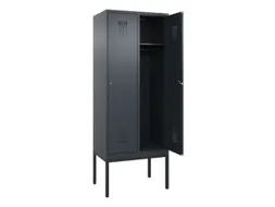 locker,HxBxD 2120x800x500mm,2vak,vak B 400mm,cil.-slot,voetonderstel
