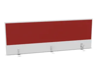 opzetpaneel,v. bureau,aanbouw achter,B 1600mm,Bl-wit,BN4011-rood - 1