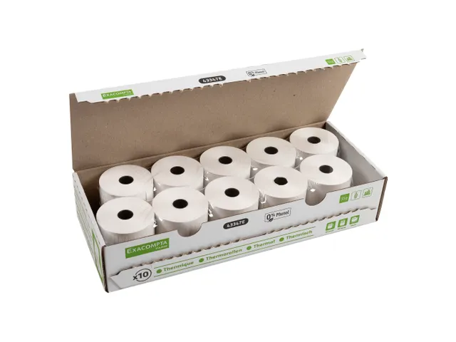 Bobine pour tickets de caisse et carte bancaire 57x60mm - 44m - 1 pli
