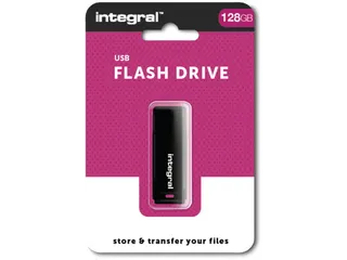 USB 2.0 stick, 128GB, zwart - 1