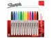 Marqueur permanent Sharpie Fin blister 12 couleurs assorties
