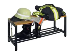 omkleedbank,LxD 1000x370mm,houten lijst beuken,onderstel RAL3000