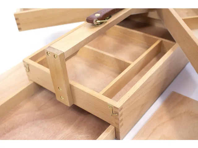 Multifunctionele gereedschapskist Kangaro 3 lagen, 4 laden beukenhout