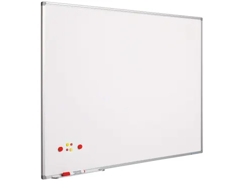 Smit Visual whiteboard 100x100cm gelakt staal Softline 8mm alu-profiel