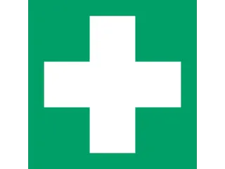 Pictogram bordje Djois EHBO 200x200mm groen - 1