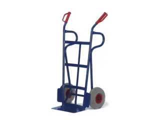 Steekwagen 250Kg Steekplaat 400X180Mm Gewelfd Staal Luchtbanden - 1