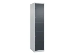 lockerkast,HxBxD 1850x400x500mm,1x5vakken,vak B 400mm,cil.-slot