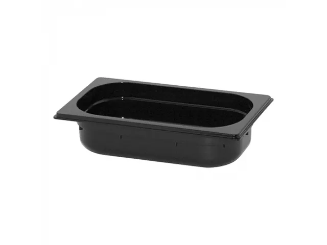 Caterchef Gastronorm bak 1/4 GN 65mm polycarbonaat zwart
