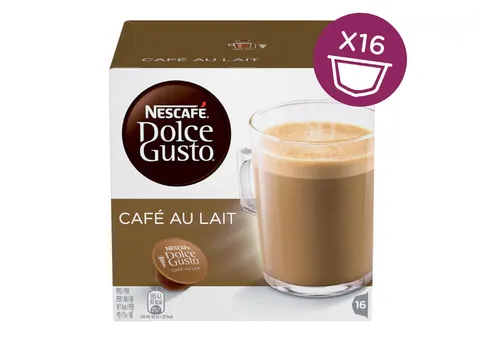 Koffiecups Dolce Gusto cafe au lait 16 stuks